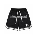 Chrome Hearts Cross Logo Black Basketball Shorts