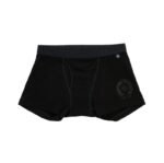 Chrome Hearts Black Cotton Boxer Brief with Black Tonal