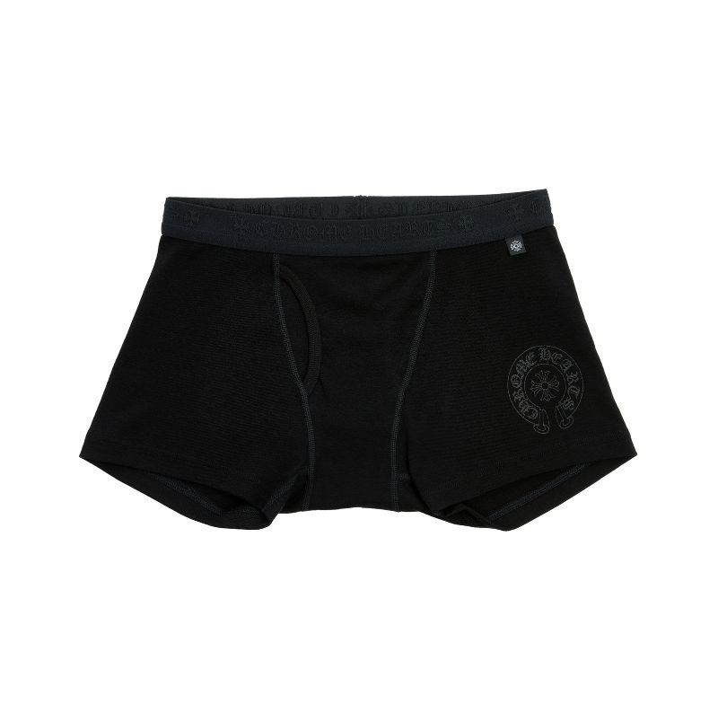 Chrome Hearts Black Cotton Boxer Brief with Black Tonal Chrome Hearts Black Cotton Boxer Brief with Black Tonal