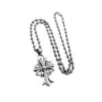 Chrome Hearts Cross Ball Chain Necklace