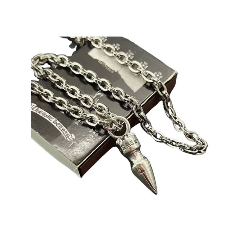 Chrome Hearts Dagger Pendant Link Necklace Chrome Hearts Dagger Pendant Link Necklace