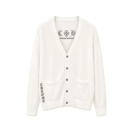 Chrome Hearts CH Cross Waffle Knit Cardigan