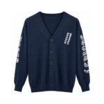 Chrome Hearts Gothic Script Sleeve Knit Cardigan