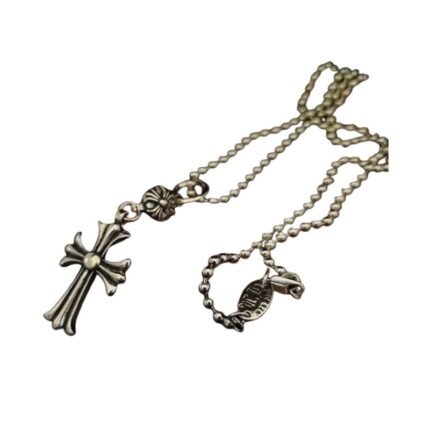 Chrome Hearts Classic Cross Ball Chain Necklace